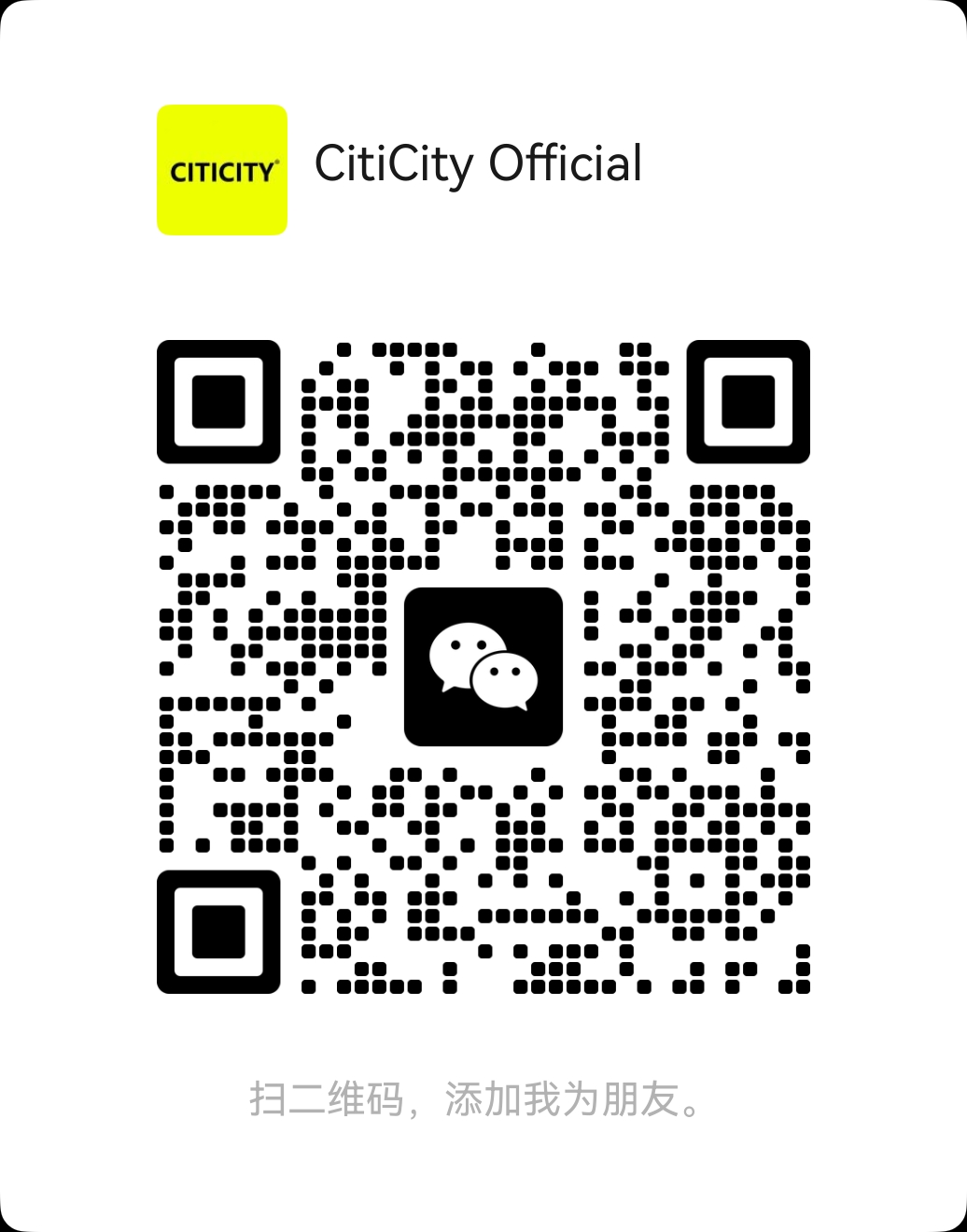 CitiCity Official WeChat QR code