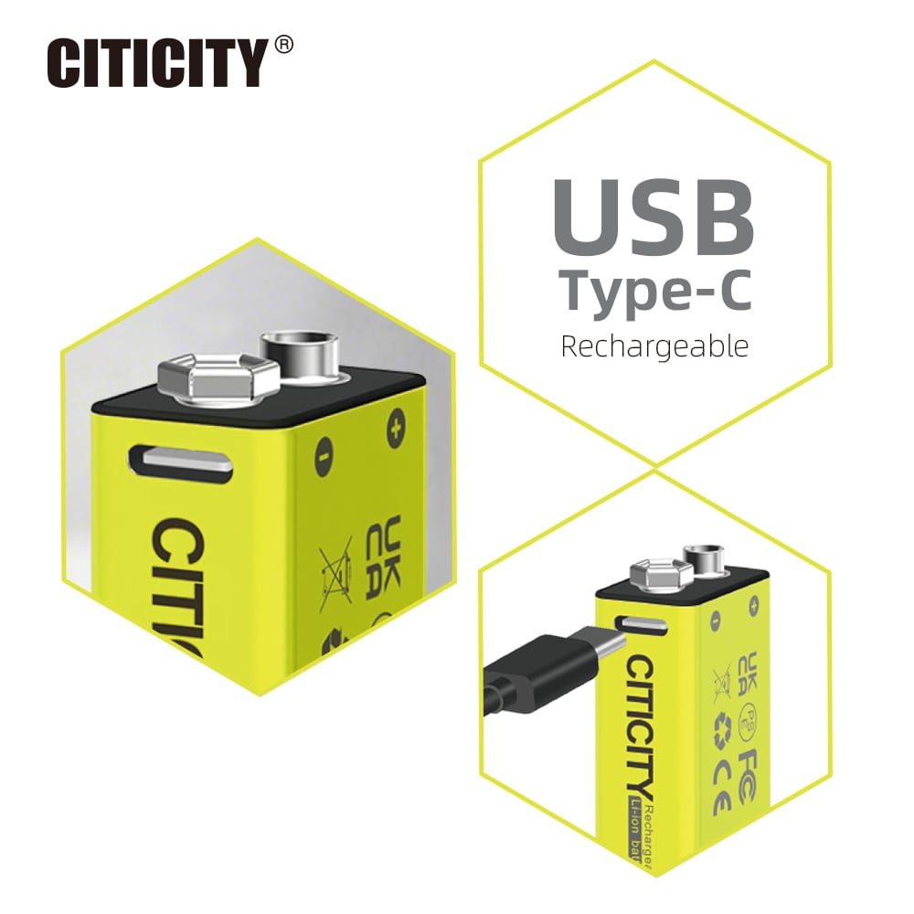 USB-C RECHARGEABLE LI-ION BATTERIES