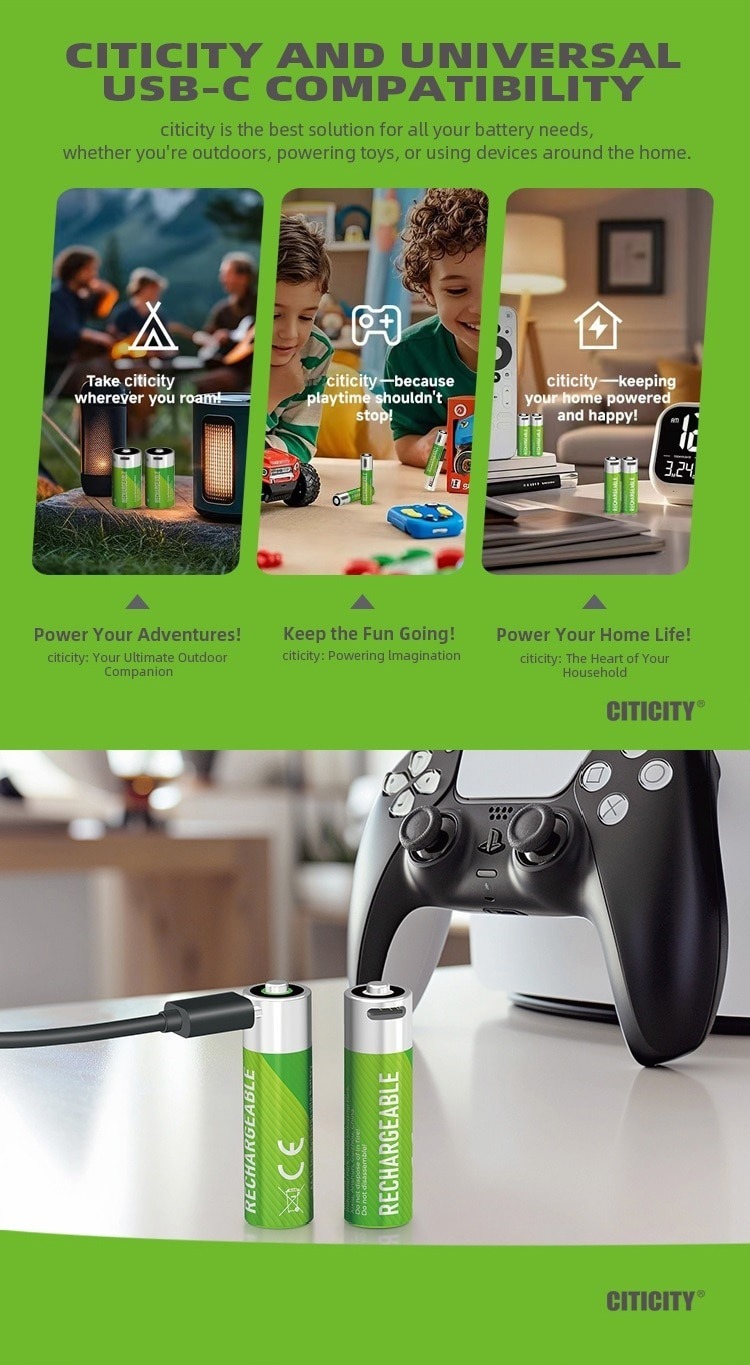 AA Max rechargeable Li-ion battery Green Edition detail image 5