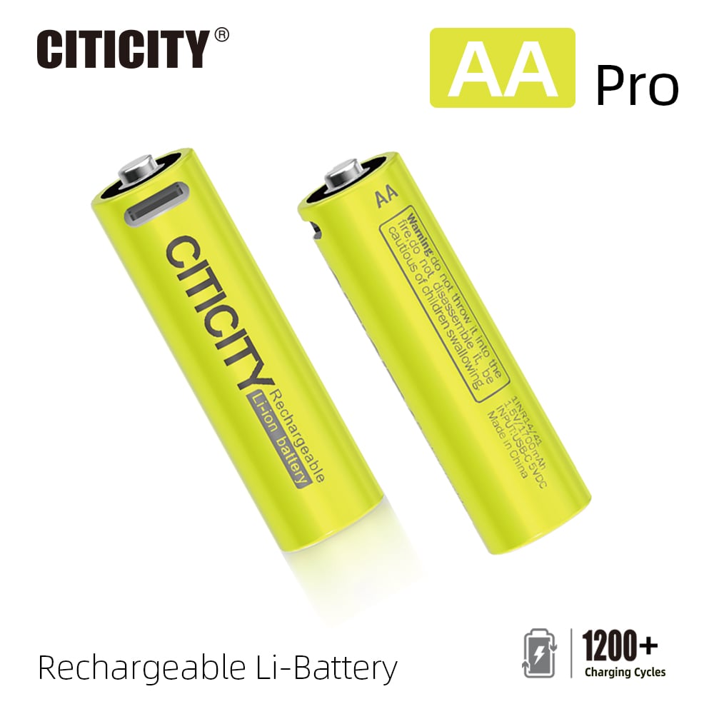 CITICITY AA Pro 2000mAh Type-C Rechargeable Li-ion Battery