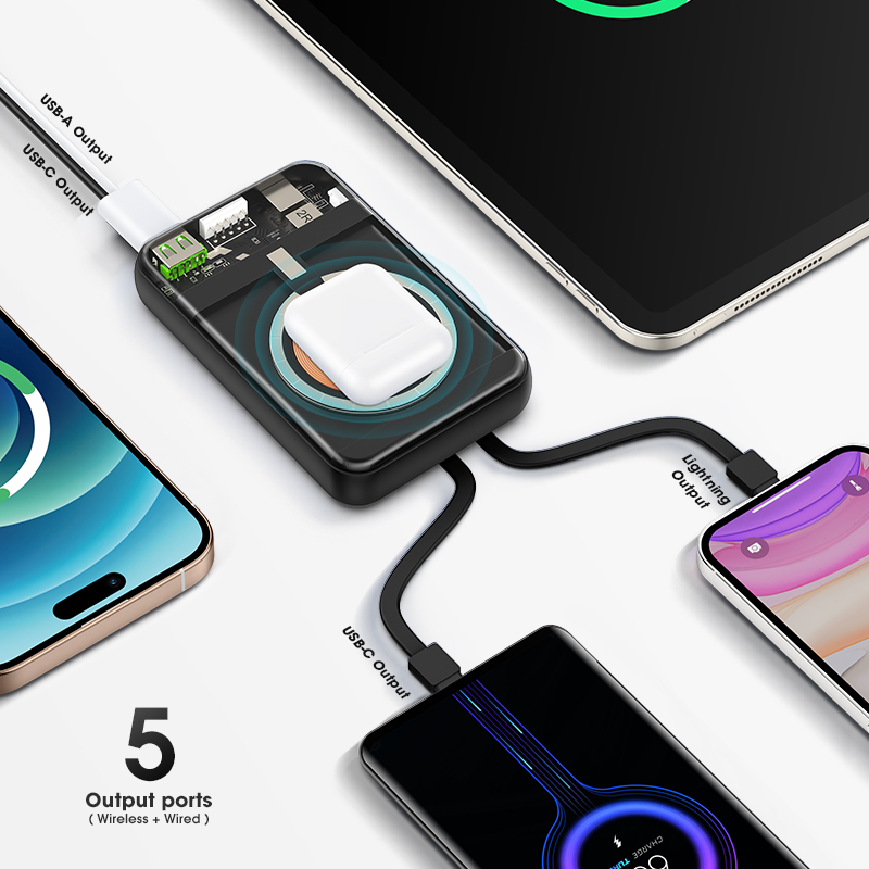 MPB157 10000mAh Magnetic Wireless Power Bank