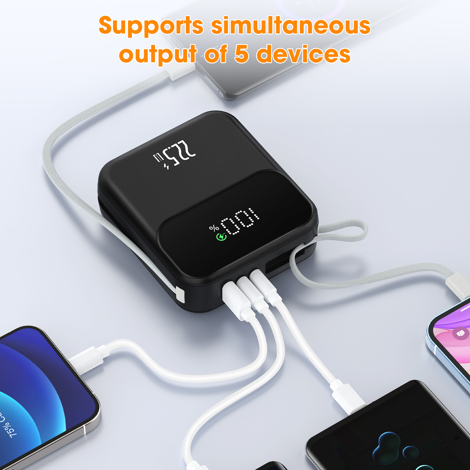 MPB159 10000/20000mAh Cable Power Bank