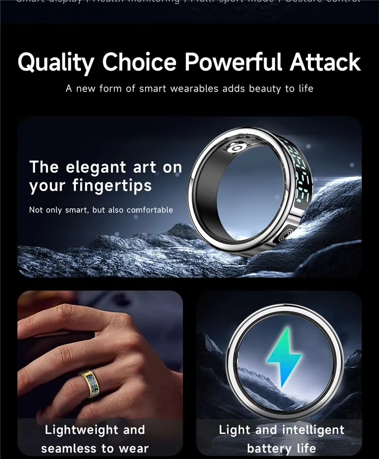 5ATM Health Tracker Smart Ring detail image 14