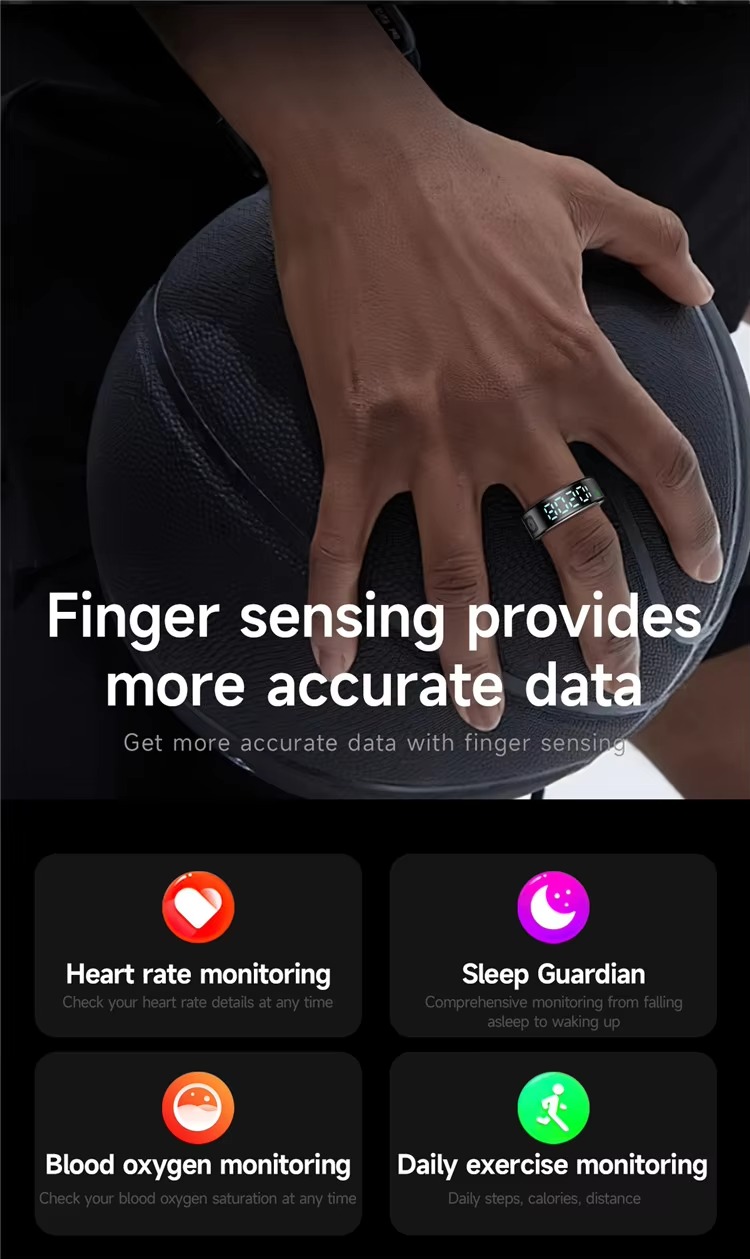 5ATM Health Tracker Smart Ring detail image 17
