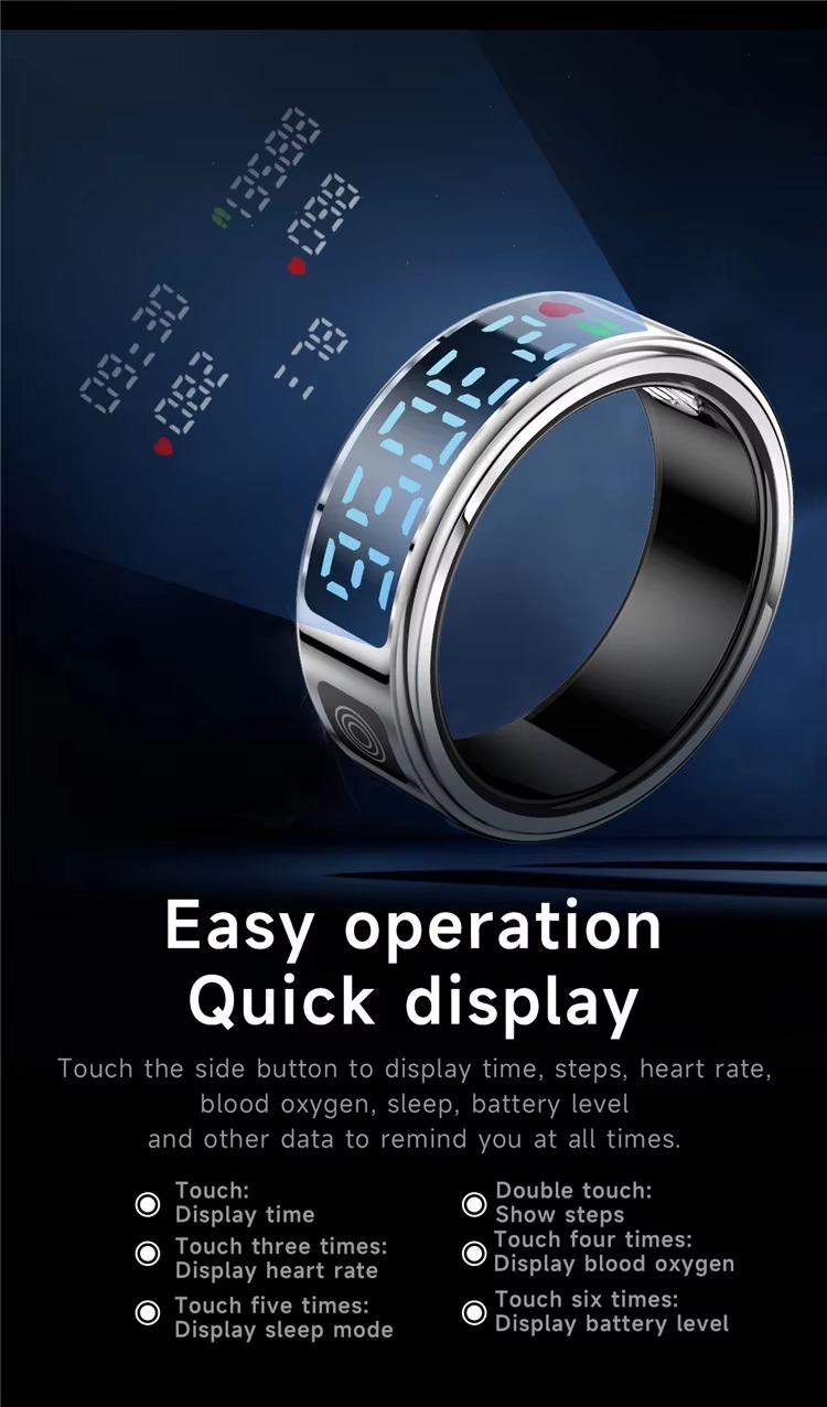 5ATM Health Tracker Smart Ring detail image 18