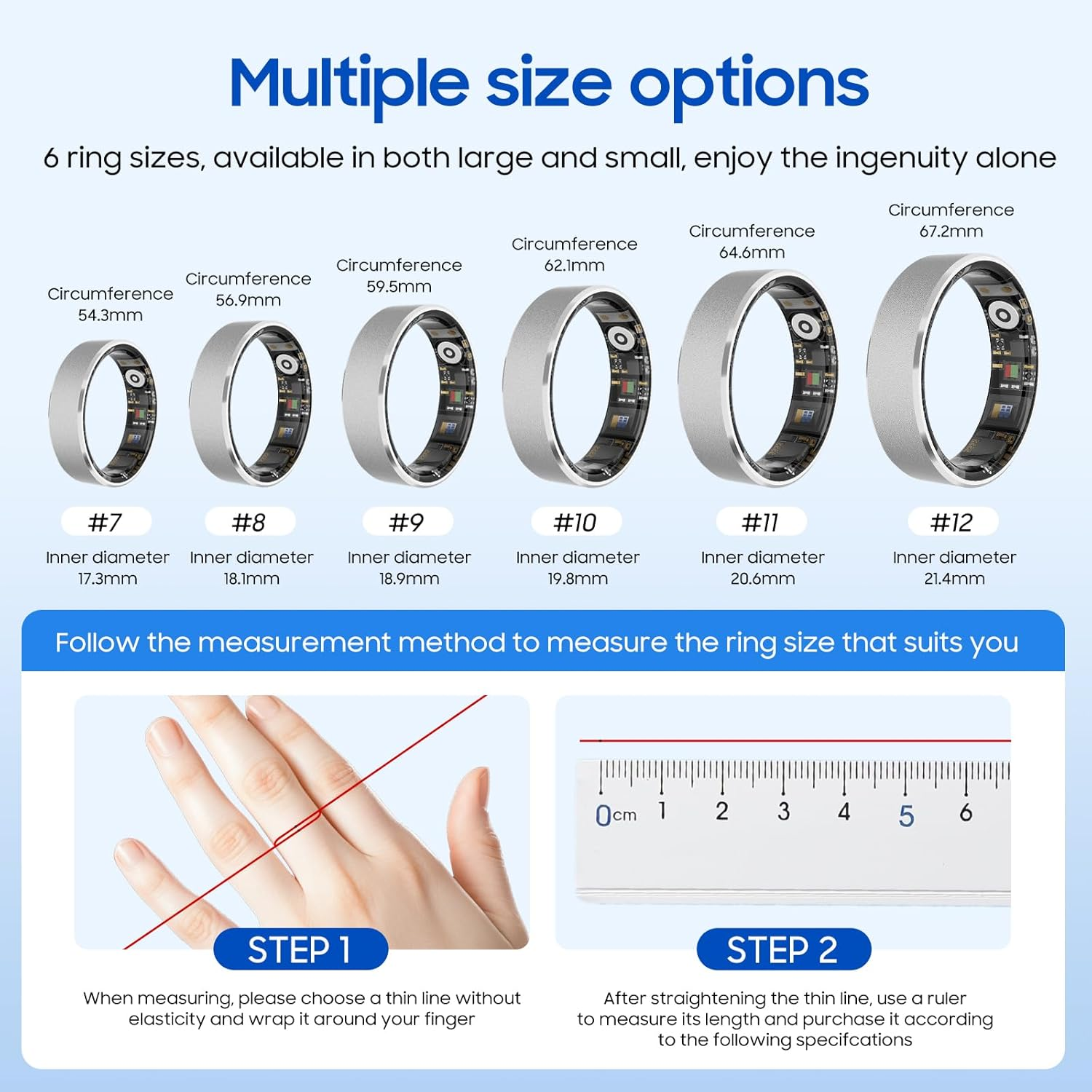 BLE5.0 Health Monitor Smart Ring detail image 1