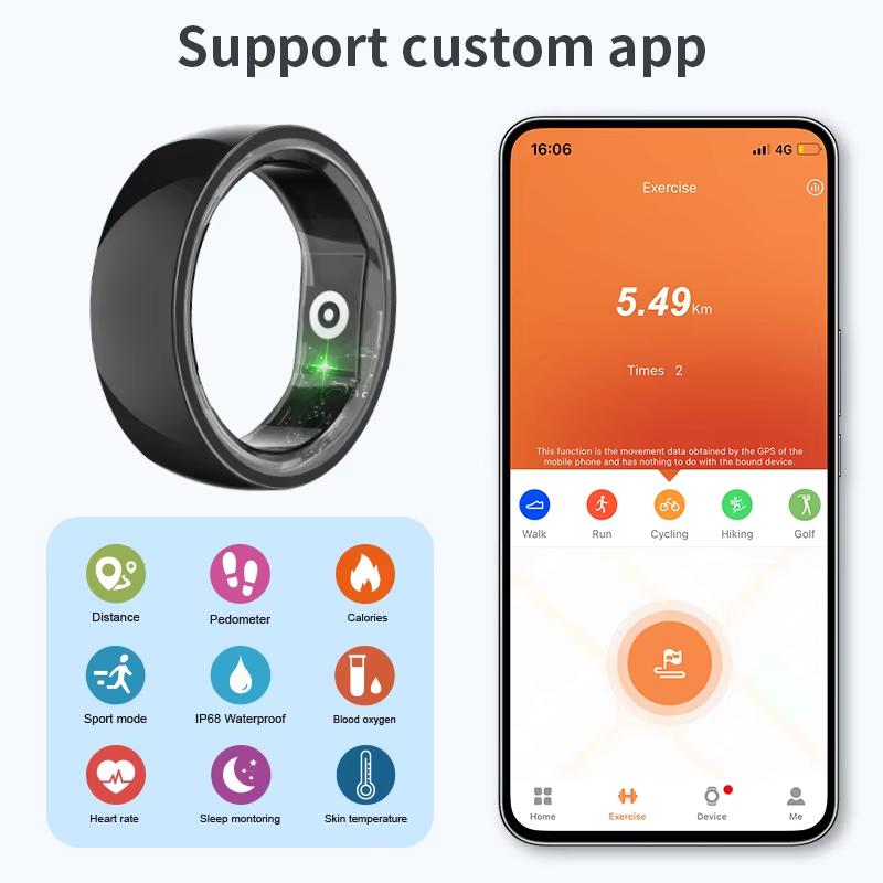 BLE5.0 Health Monitor Smart Ring detail image 2