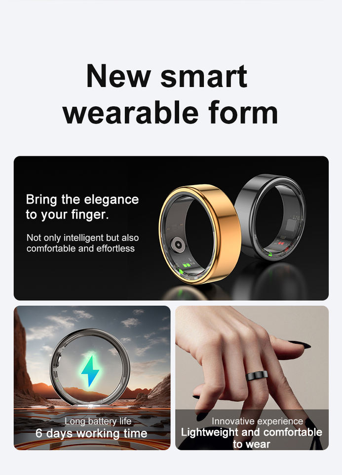 BLE5.0 Health Monitor Smart Ring
