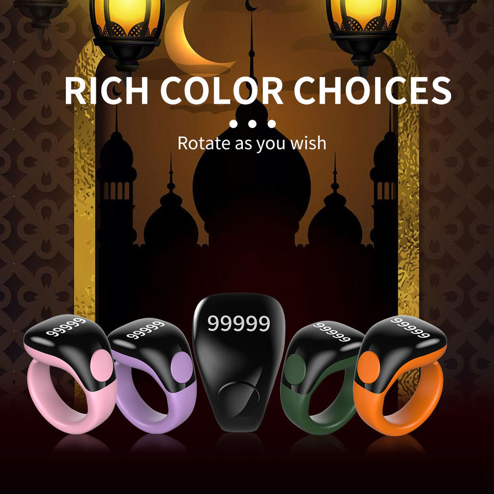 Waterproof Zikr Digital Smart Ring